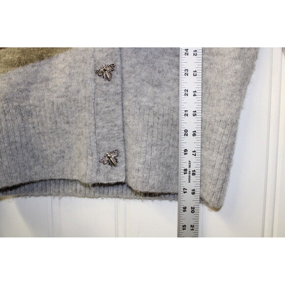 Atelier Paris & Other Stories Gray Alpaca Blend Cardigan Bee Cardigan Size XS - Picture 9 of 10